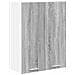 Armadio pensile con porta Riga Grigio Sonoma 60 x 31 x 80 cm - Foto miniatura 1