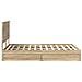 Letto con Contenitore con testiera Rovere Sonoma 150 x 200 cm - Foto miniatura 9