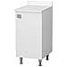 Mobiletto Con Alzatina Bianco | Mobile Multiuso Con Piedini In Metallo E Ripiano Regolabile | Già Assemblato Per Bagno, Lavanderia, Cucina E Ingresso - Foto miniatura 1