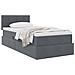 Letto con Contenitore Grigio scuro 90 x 200 cm Velluto - Foto miniatura 3