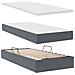 Letto con Contenitore Grigio scuro 90 x 200 cm Velluto - Foto miniatura 8