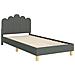 Struttura letto bambini con testata Grigio scuro 90 x 190 cm - Foto miniatura 4