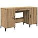 Scrivania Rovere Artigianale 140 x 50 x 75 cm Legno multistrato - Foto miniatura 1