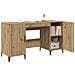 Scrivania Rovere Artigianale 140 x 50 x 75 cm Legno multistrato - Foto miniatura 4