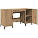 Scrivania Rovere Artigianale 140 x 50 x 75 cm Legno multistrato - Foto miniatura 5