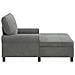 Chaise Lounge con cuscino Grigio scuro 91 x 157 x 91 cm Velluto - Foto miniatura 5
