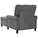 Chaise Lounge con cuscino Grigio scuro 91 x 157 x 91 cm Velluto - Foto miniatura 6