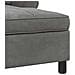 Chaise Lounge con cuscino Grigio scuro 91 x 157 x 91 cm Velluto - Foto miniatura 7