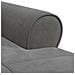 Chaise Lounge con cuscino Grigio scuro 91 x 157 x 91 cm Velluto - Foto miniatura 8