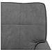 Chaise Lounge con cuscino Grigio scuro 91 x 157 x 91 cm Velluto - Foto miniatura 9