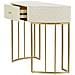 Tavolo Consolle Vkh607-bianco-legno-100x40x75 Cm - Foto miniatura 3
