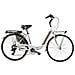 Bici Alluminio Da Donna Misura 26 X 1,75 Bicicletta Linea Venere City Bike Con Cambio 6v Completa Di Accessori Luci A Led - 40 Bianco Rosso - Foto miniatura 1