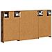 Set di Armadi da Bagno con lo scaffale 3 pcs 100 x 10,5 x 50 cm - Foto miniatura 9