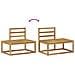 Set di divani da esterno 2 pcs Bianco 182,5 x 63 x 73 cm - Foto miniatura 6