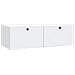 Mobile Porta TV da Muro 98 x 41 x 30 cm Bianco - Foto miniatura 1