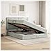 Letto con contenitore e materasso Grigio Chiaro 180 x 200 cm - Foto miniatura 2