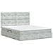 Letto con contenitore e materasso Grigio Chiaro 180 x 200 cm - Foto miniatura 8