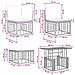 Set Divano da Giardino 11 pz Nero e Grigio scuro polyrattan - Foto miniatura 5