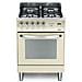 Cucina a Gas PBIG96MFT / C 4 Fuochi a Gas Forno a Gas Classe A Dimensioni 60x60 cm Colore Avorio Serie Rainbow - Foto miniatura 1