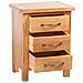 Comodino con 3 Cassetti 40x30x54 cm in Legno Massello di Rovere - Foto miniatura 4