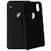 Cover Silicone Iphone Xs Max Semi-rigida Opaca Finitura Soft Touch Nero - Foto miniatura 5