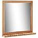 Specchio Da Bagno 60x12x62 Cm In Legno Massello Di Noce - Foto miniatura 1