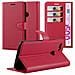 Custodia Compatibile Con Google Pixel 3 In Rosso Carminio - Coperchio Protettiva Con Chiusura Magnetica, Funzione Stand E Tasca Per Le Carte - Foto miniatura 1