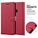 Custodia Compatibile Con Google Pixel 3 In Rosso Carminio - Coperchio Protettiva Con Chiusura Magnetica, Funzione Stand E Tasca Per Le Carte - Foto miniatura 3
