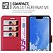 Custodia Compatibile Con Google Pixel 3 In Rosso Carminio - Coperchio Protettiva Con Chiusura Magnetica, Funzione Stand E Tasca Per Le Carte - Foto miniatura 4