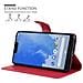 Custodia Compatibile Con Google Pixel 3 In Rosso Carminio - Coperchio Protettiva Con Chiusura Magnetica, Funzione Stand E Tasca Per Le Carte - Foto miniatura 6