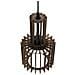 Lampadario Da Soffitto Industrial Legno Niari - Foto miniatura 5