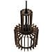 Lampadario Da Soffitto Industrial Legno Niari - Foto miniatura 14