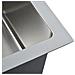 Lavello Cucina Lavorato A Mano Con Foro Rubinetto Acciaio Inox - Foto miniatura 6