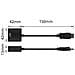 AC7515 cavo e adattatore video 0,15 m DisplayPort VGA (D-Sub) Nero - Foto miniatura 2