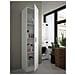 Armadio Multiuso Clearwater, Mobile Ausiliario A 1 Anta, Guardaroba Portascarpe Con Ripiani, Scarpiera Verticale, 37x37h180 Cm, Bianco - Foto miniatura 1