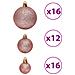 Palline Di Natale 100 Pz Rosa E Rosato 3 / 4 / 6 Cm - Foto miniatura 5