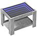 Tavolino Salotto Con Led Grigio Cemento 73x53x45 Cm Multistrato - Foto miniatura 3