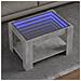 Tavolino Salotto Con Led Grigio Cemento 73x53x45 Cm Multistrato - Foto miniatura 1