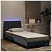 Giroletto con Luci LED Grigio Scuro 80x200 cm in Velluto - Foto miniatura 3