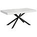 Tavolo allungabile 80x160/244 cm Plaker bianco frassino gambe antracite - Foto miniatura 1