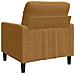 Poltrona Marrone 60 Cm Velluto - Foto miniatura 5