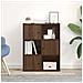Libreria Rovere Marrone 60x24x76,5 Cm In Legno Multistrato - Foto miniatura 3