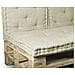 Cuscino Mattonella Per Seduta-schienale Divani Pallet Cuscino Per Bancale 80x120 Tortora - Foto miniatura 3