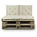 Cuscino Mattonella Per Seduta-schienale Divani Pallet Cuscino Per Bancale 80x120 Tortora - Foto miniatura 4