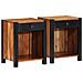 Comodini 2 pezzi 40x35x50 cm Legno massello di acacia - Foto miniatura 1