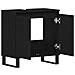 Mobile lavabo bagno  Nero Rovere 58x33x60 cm Legno ingegnerizzato - Foto miniatura 5