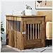 Gabbia Cani Arredamento Rovere Artigianale Legno Multistrato - Foto miniatura 3