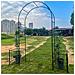 Traliccio Pergolato Ad Arco Da Giardino, Per Piante Rampicanti, Festa Di Cerimonia Nuziale All'aperto, Pianta Rampicante, Patio, Metallo, Nero, 7,15 Piedi - Foto miniatura 3