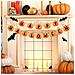 Ghirlanda Banner Con Scritta Happy Halloween Con Zucche E Pipistrelli - Foto miniatura 2
