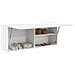 Mobile da Bagno a Parete Bianco 100x25x40 cm in Truciolato - Foto miniatura 4